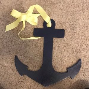 Blue anchor wall decor